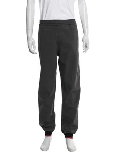 Pre-owned Burberry Wool Joggers In Gray