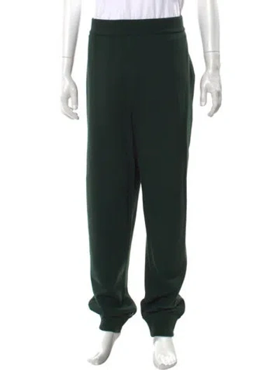 Pre-owned Burberry Wool Joggers In Green