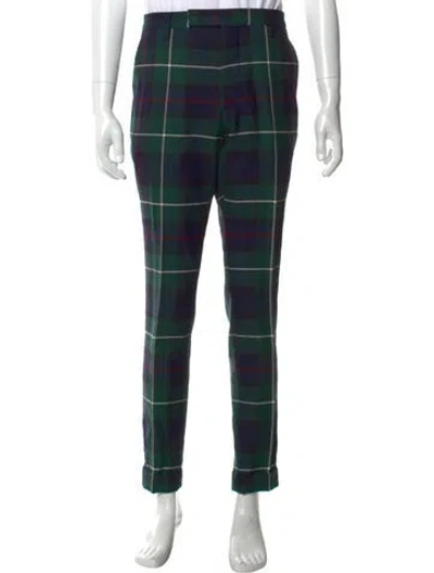 Pre-owned Burberry Wool Joggers In Green
