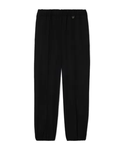 Burberry Wool Jogging Pants In Black