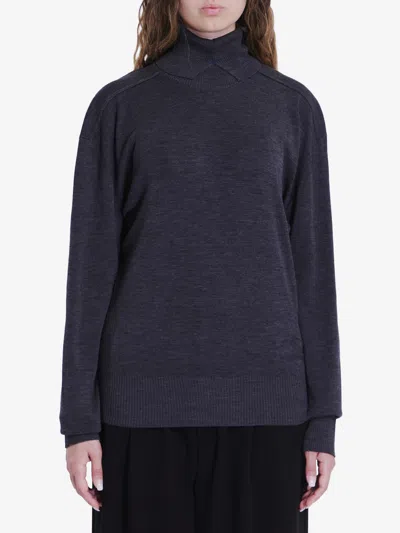 Burberry Wool Jumper In Grey