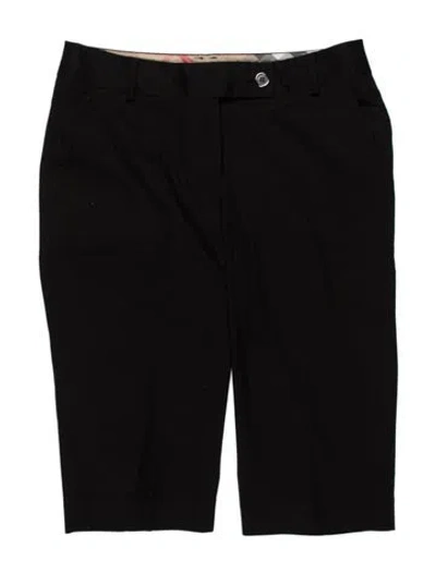 Pre-owned Burberry Wool Knee-length Shorts In Black