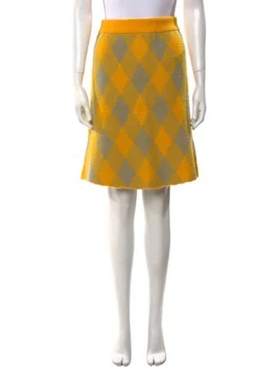 Pre-owned Burberry Wool Knee-length Skirt In Multi
