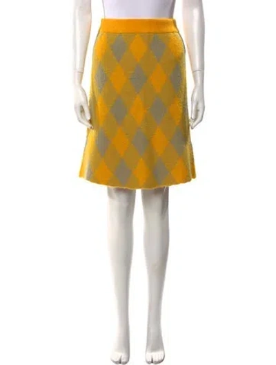 Pre-owned Burberry Wool Knee-length Skirt W/ Tags In Multi