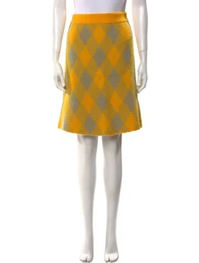 Pre-owned Burberry Wool Knee-length Skirt W/ Tags In Multi