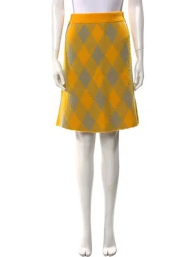 Pre-owned Burberry Wool Knee-length Skirt W/ Tags In Multi