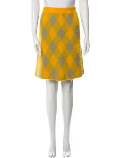 Pre-owned Burberry Wool Knee-length Skirt W/ Tags In Multi