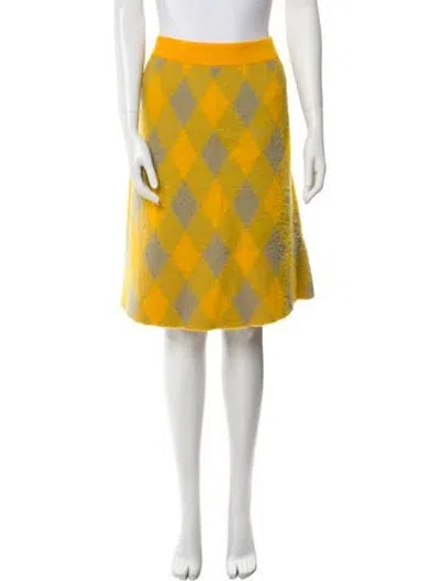 Pre-owned Burberry Wool Knee-length Skirt W/ Tags In Multi