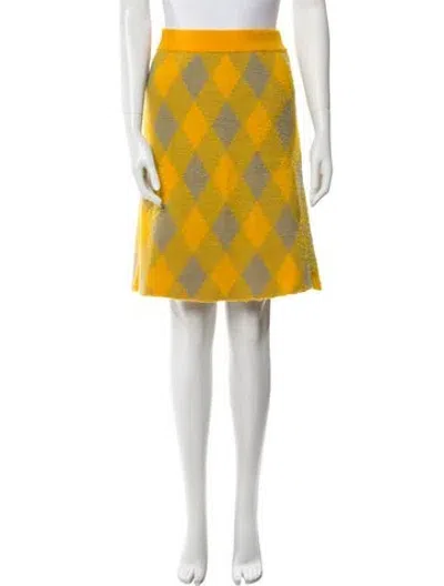 Pre-owned Burberry Wool Knee-length Skirt W/ Tags In Multi