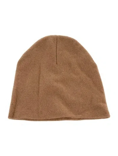 Pre-owned Burberry Wool Knit Beanie In Brown