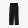 Burberry Wool Linen Blend Trousers In Heap