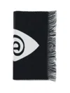 Burberry Women Wool Logo Scarf In Black
