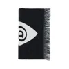 Burberry Women Wool Logo Scarf In Black