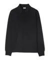 Burberry Short-sleeve Wool Polo Shirt In Black