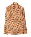 Burberry Women's Fox Pattern Shirt In Nude