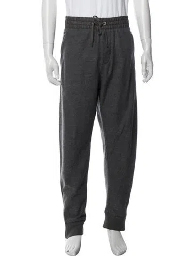 Pre-owned Burberry Wool Lounge Bottoms In Grey
