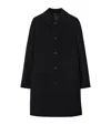 Burberry Wool Mid-length Car Coat In Black