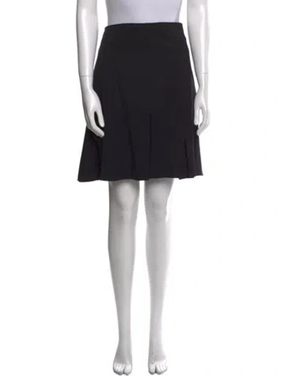 Pre-owned Burberry Wool Mini Skirt In Black