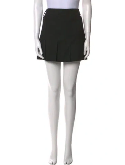Pre-owned Burberry Wool Mini Skirt In Black