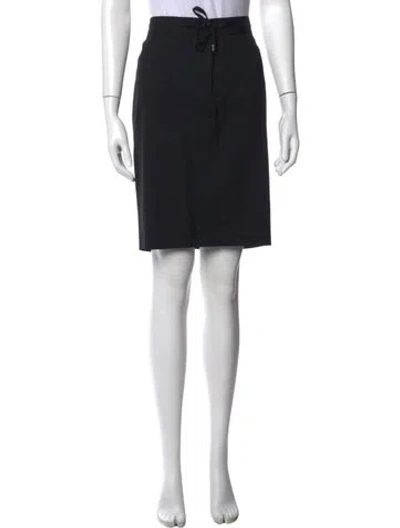 Pre-owned Burberry Wool Mini Skirt In Black