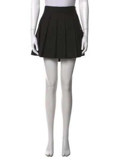 Pre-owned Burberry Wool Mini Skirt In Black