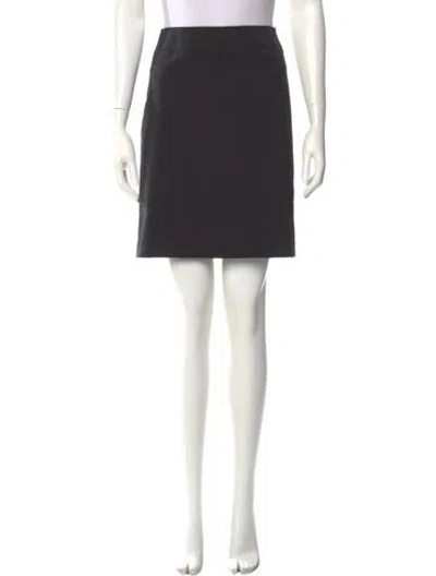 Pre-owned Burberry Wool Mini Skirt In Gray