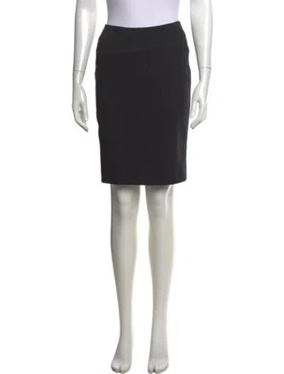 Pre-owned Burberry Wool Mini Skirt In Grey