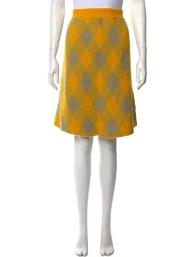 Pre-owned Burberry Wool Mini Skirt In Multi