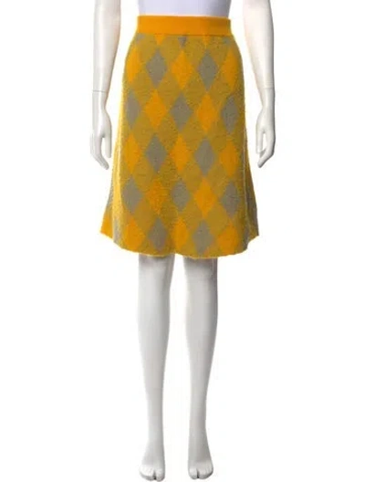 Pre-owned Burberry Wool Mini Skirt In Multi