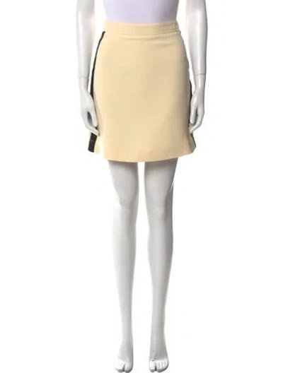 Pre-owned Burberry Wool Mini Skirt In Neutral