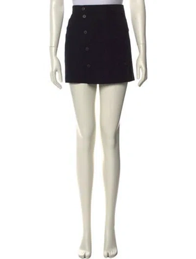 Pre-owned Burberry Wool Mini Skirt In Neutral