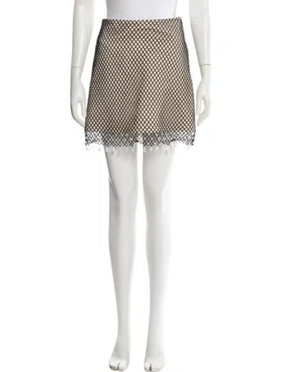 Pre-owned Burberry Wool Mini Skirt In Neutral