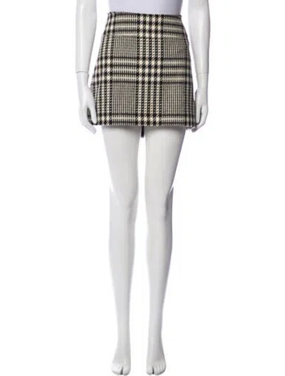 Pre-owned Burberry Wool Mini Skirt In Neutral