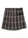 Burberry Wool Mini Skirt In Purple