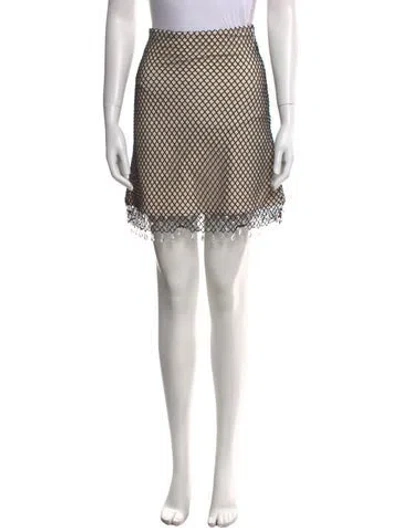 Pre-owned Burberry Wool Mini Skirt W/ Tags