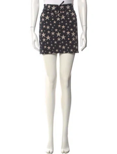 Pre-owned Burberry Wool Mini Skirt In White