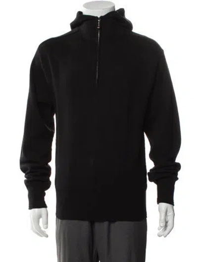 Pre-owned Burberry Wool Mock Neck Polo Sweater W/ Tags In Black