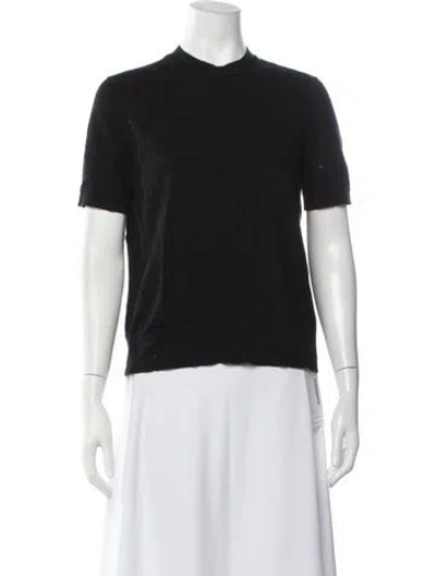 Pre-owned Burberry Wool Mock Neck Sweater In Black