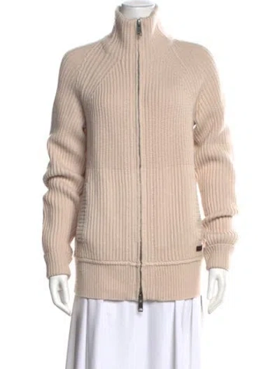 Pre-owned Burberry Wool Mock Neck Sweater In Neutral