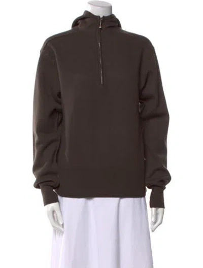 Pre-owned Burberry Wool Mock Neck Sweater W/ Tags In Brown