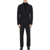Burberry Wool Mohair Tailored Jacket In Navy