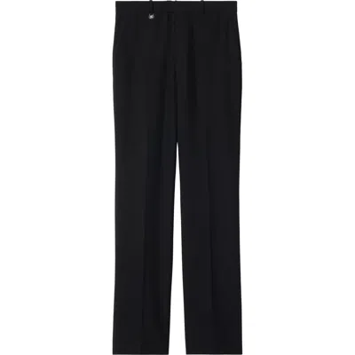 Burberry Straight-leg Tailored Trousers In Grey