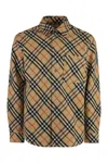 Burberry Men's Wool Overshirt In Beige