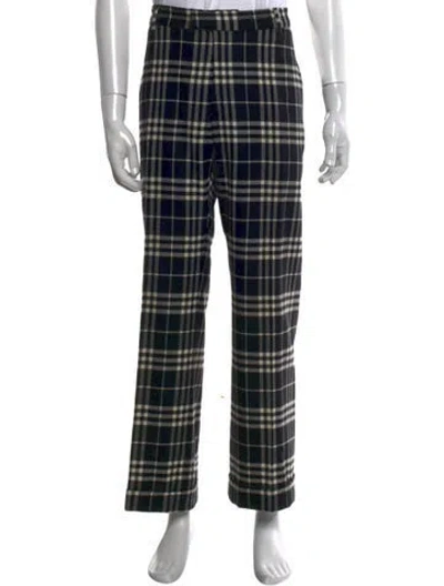 Pre-owned Burberry Wool Pants In Black