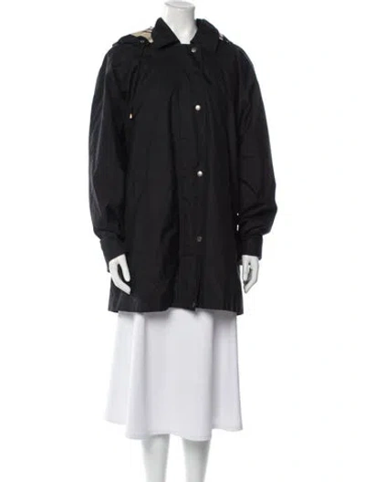 Pre-owned Burberry Wool Parka In Black