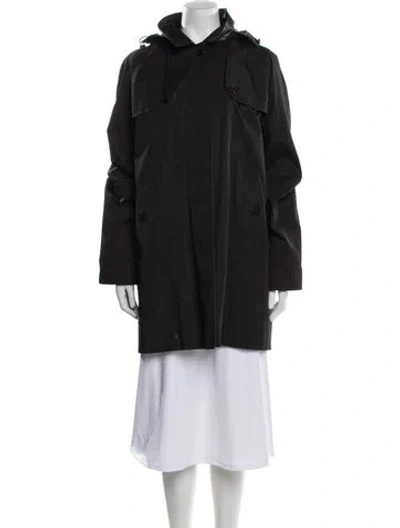 Pre-owned Burberry Wool Parka In Black