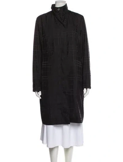 Pre-owned Burberry Wool Parka In Gray