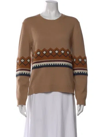 Pre-owned Burberry Wool Patterned Sweater In Neutral