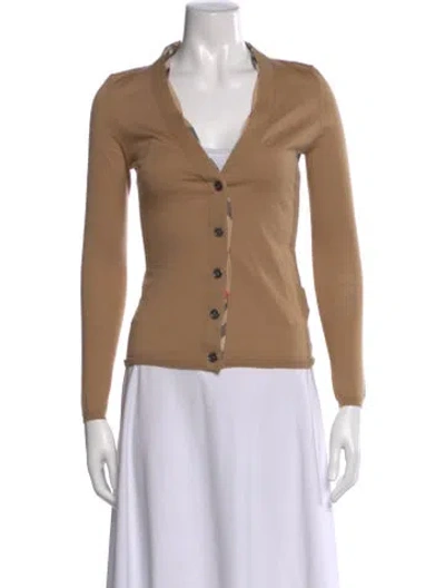 Pre-owned Burberry Wool Patterned Sweater In Neutral