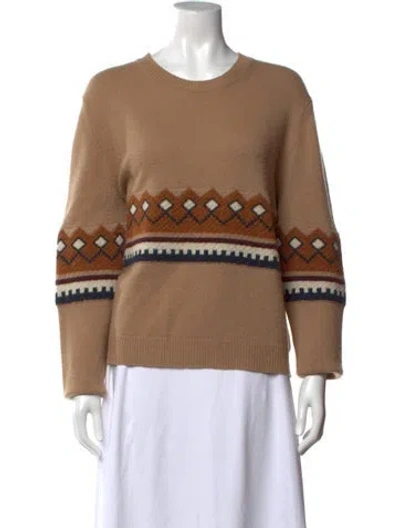 Pre-owned Burberry Wool Patterned Sweater In Neutral